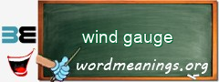 WordMeaning blackboard for wind gauge